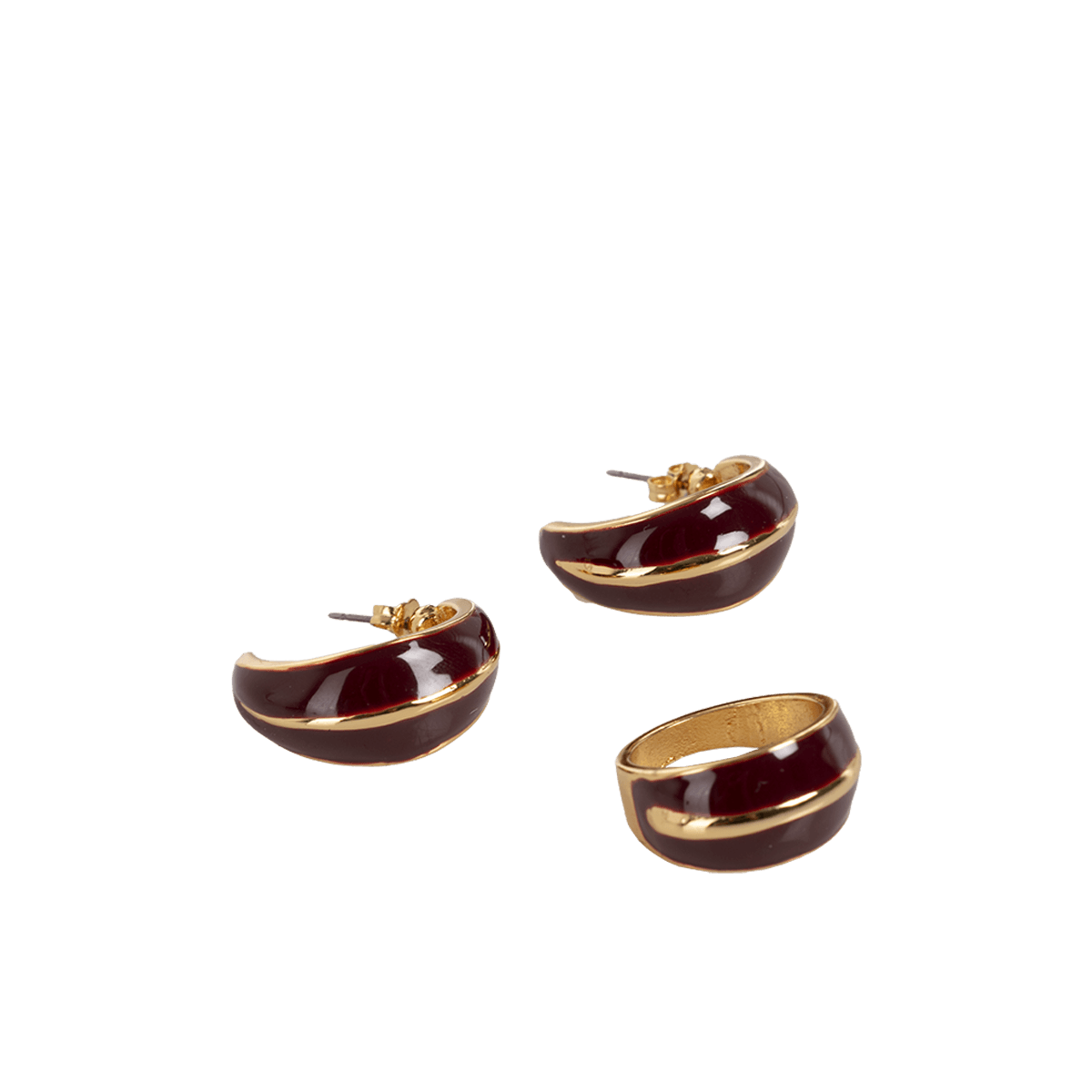 Kit de Aretes y Anillo para Mujer Bolonia 4